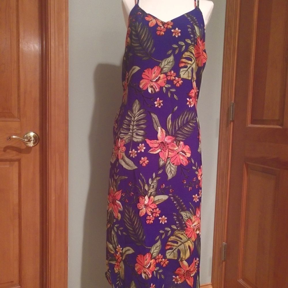 Lush Strappy Floral Dress NWT Size Large